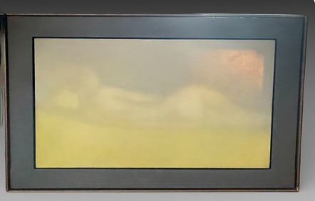 LARRY GLUCK RECLINING NUDE PAINTING