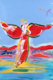 PETER MAX “ASCENDING ANGEL” 2006 MIXED MEDIA