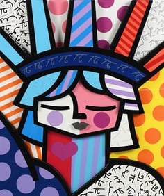 ROMERO BRITTO “FREE” 3-D GICLEE/SERIGRAPH