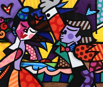 ROMERO BRITTO “FOLLOW ME” 3-D SERIGRAPH