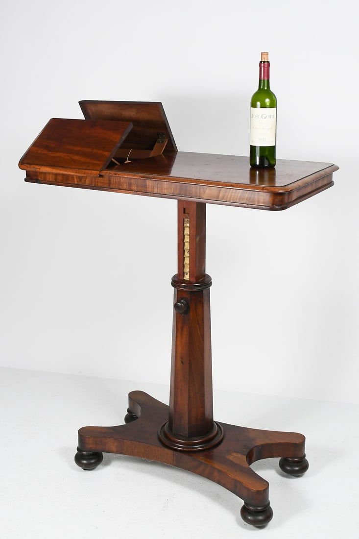 VICTORIAN MAHOGANY READING TABLE (1 of 8)