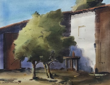 L. GUZMAN MOLINA  COUNTRY HOME PAINTING