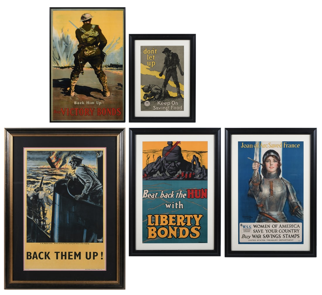 5PC. VINTAGE WAR POSTER LOT (1 of 9)