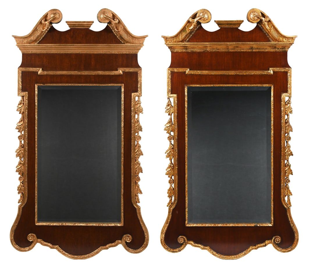 PR. MATCHING GILT PARLOR MIRRORS (1 of 5)