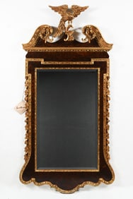 LABARGE FEDERAL STYLE MAHOGANY GILT EAGLE MIRROR