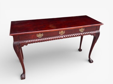 CHIPPENDALE STYLE CARVED SOFA TABLE