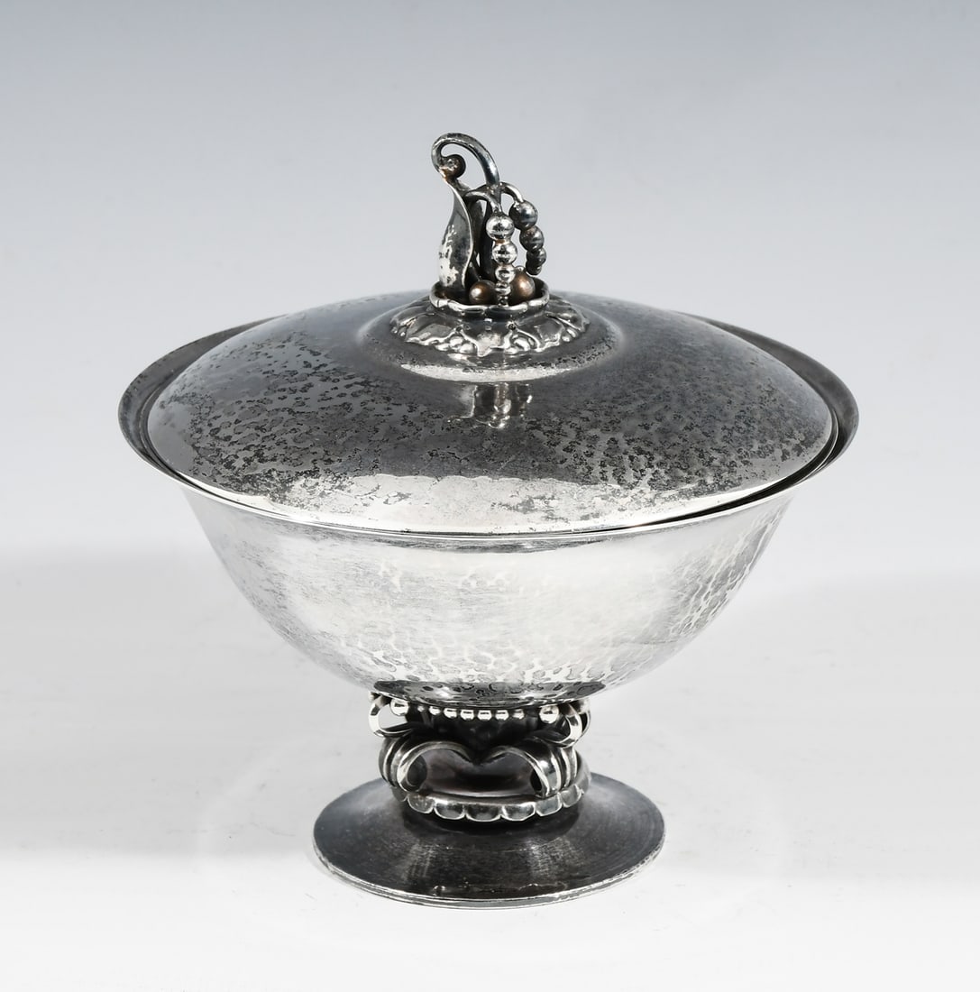 GEORGE JENSEN STERLING SILVER LIDDED COMPOTE (1 of 6)