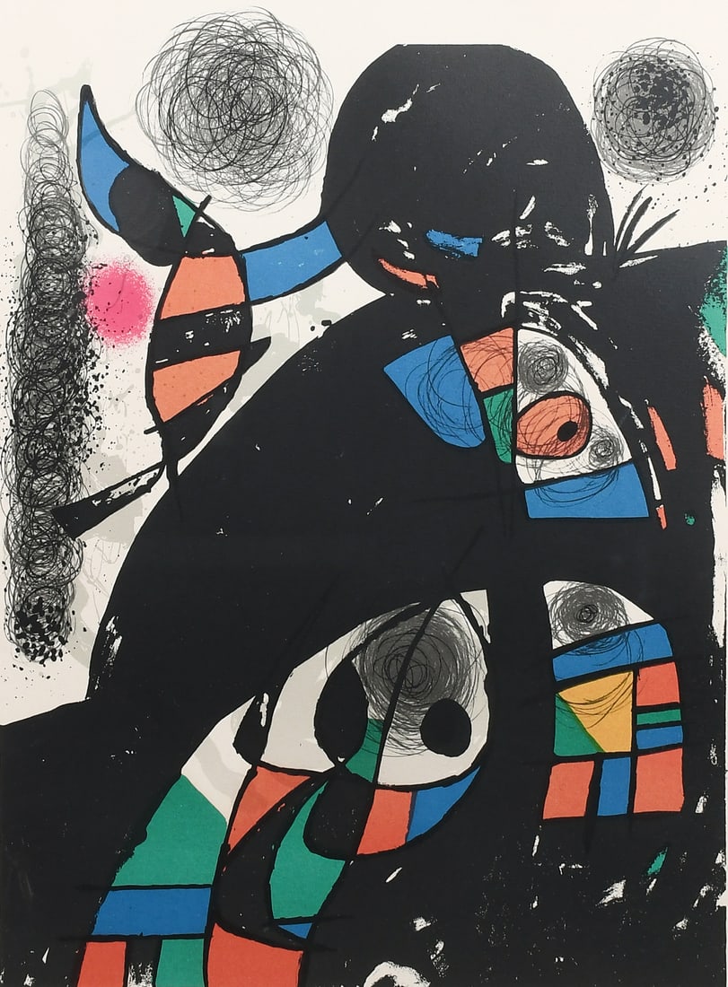 MIRO "SAN LAZZARO ET SES AMIS" LITHOGRAPH (1 of 7)