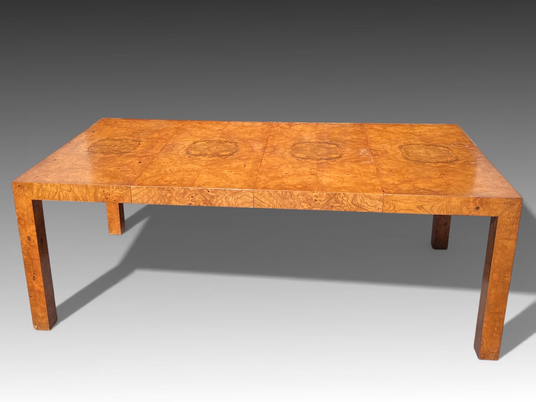 MILO BAUGHMAN BURLWOOD DINING TABLE (1 of 4)