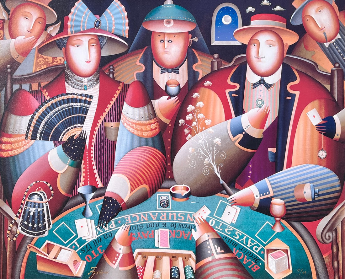 ANTON ARKHIPOV GAMBLERS SERIGRAPH (1 of 6)