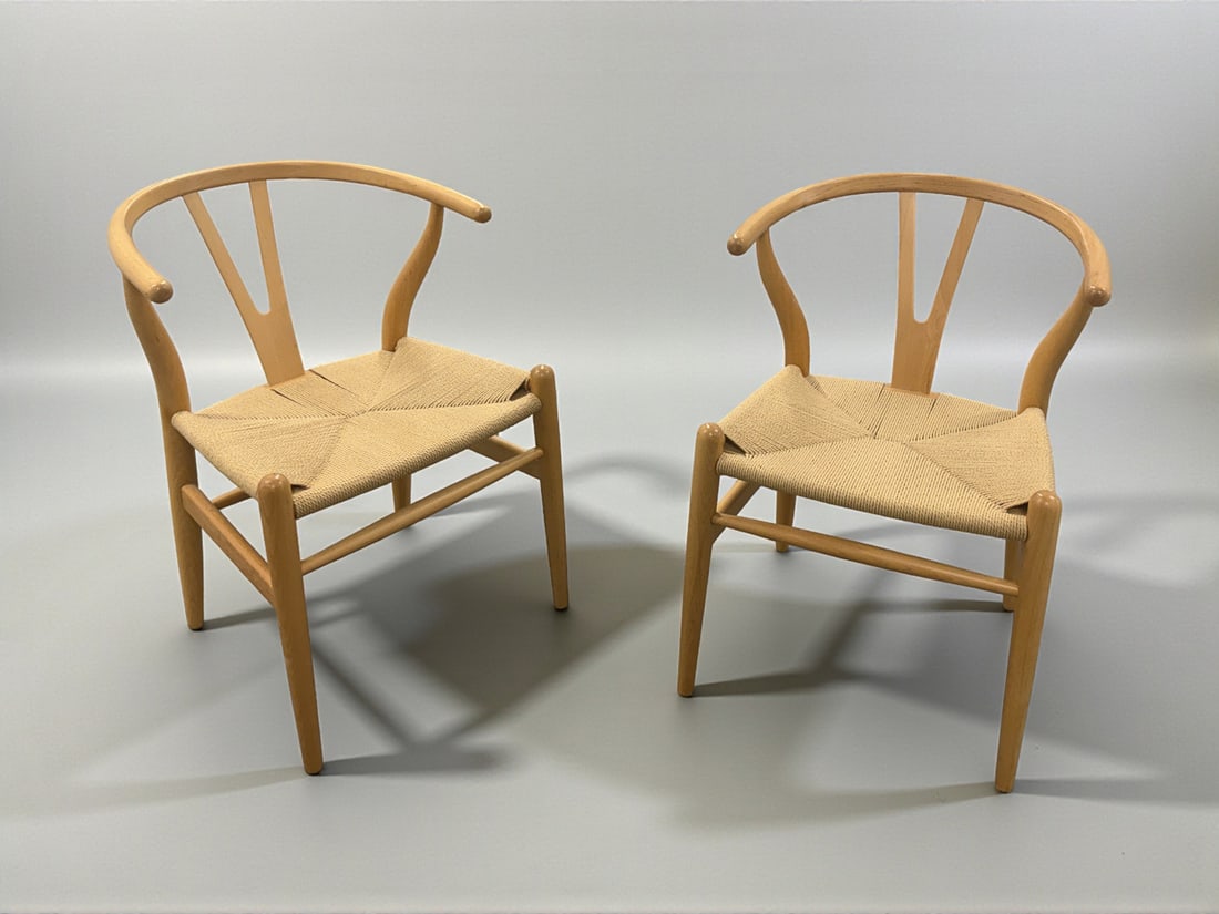 PR. WISHBONE MCM STYLE ARMCHAIRS (1 of 2)