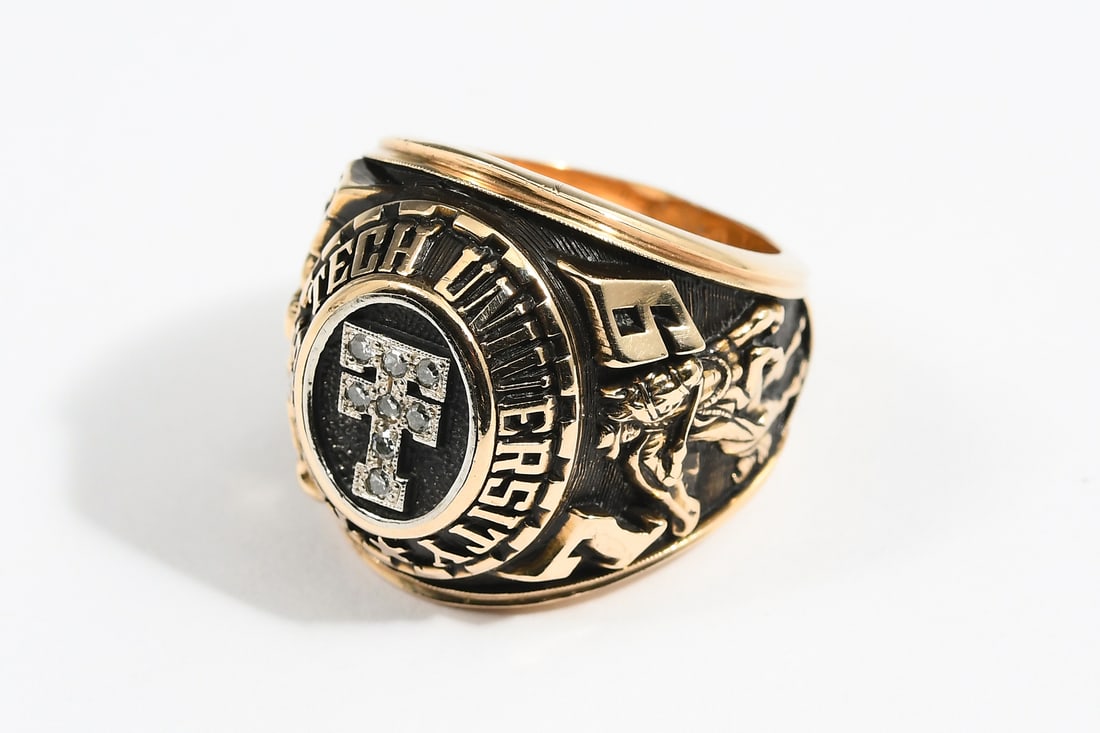 10K GOLD & DIAMOND TEXAS TECH 1979 CLASS RING (1 of 3)