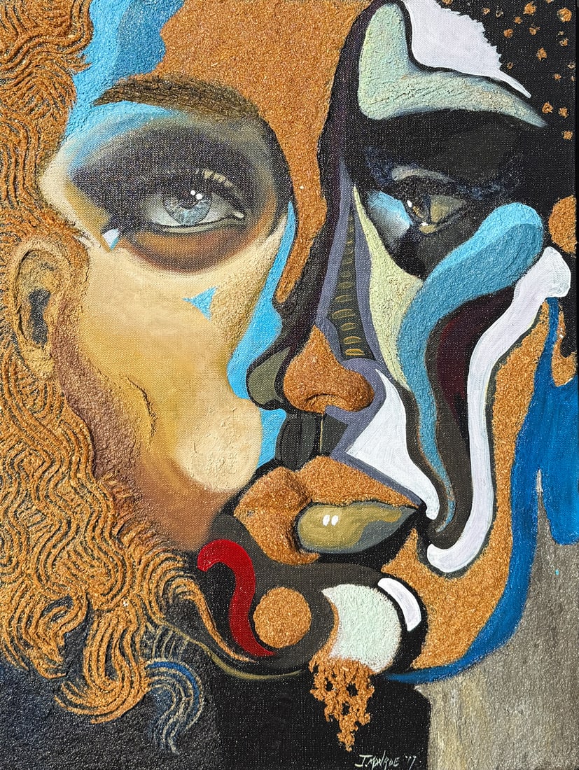 MIXED MEDIA PORTRAIT AFTER PICASSO (1 of 5)