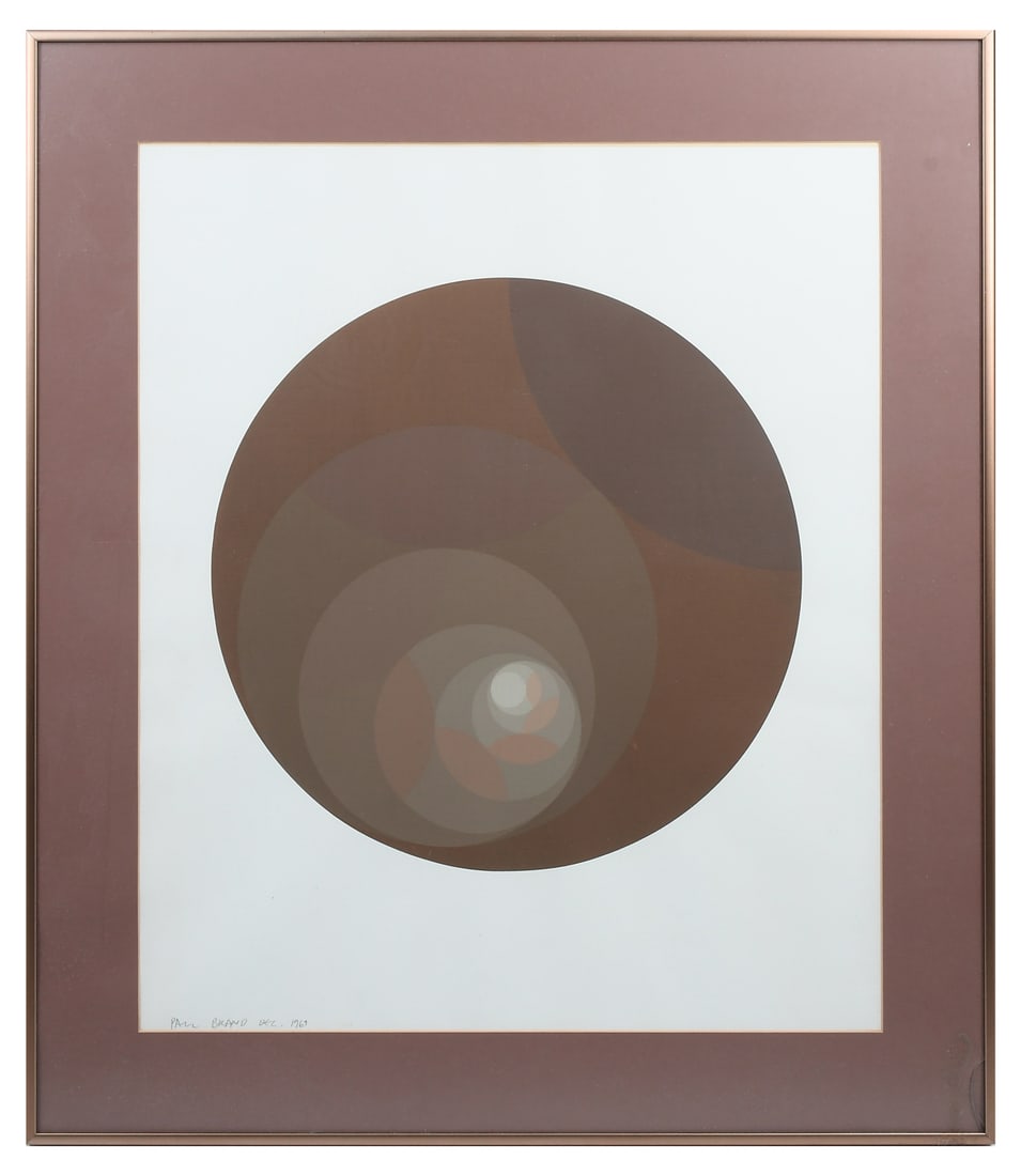 PAUL BRAND OP ART LITHOGRAPH (1 of 4)