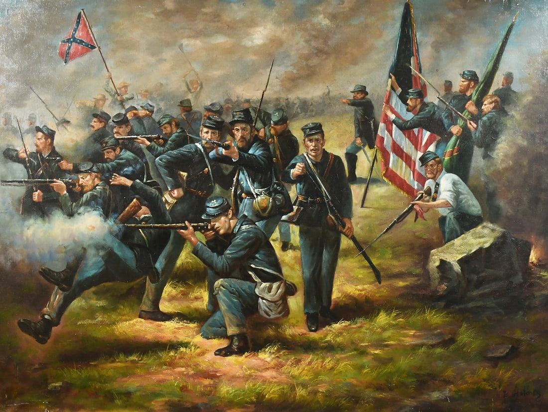 CIVIL WAR PAINTING BY HOLMES (1 of 5)