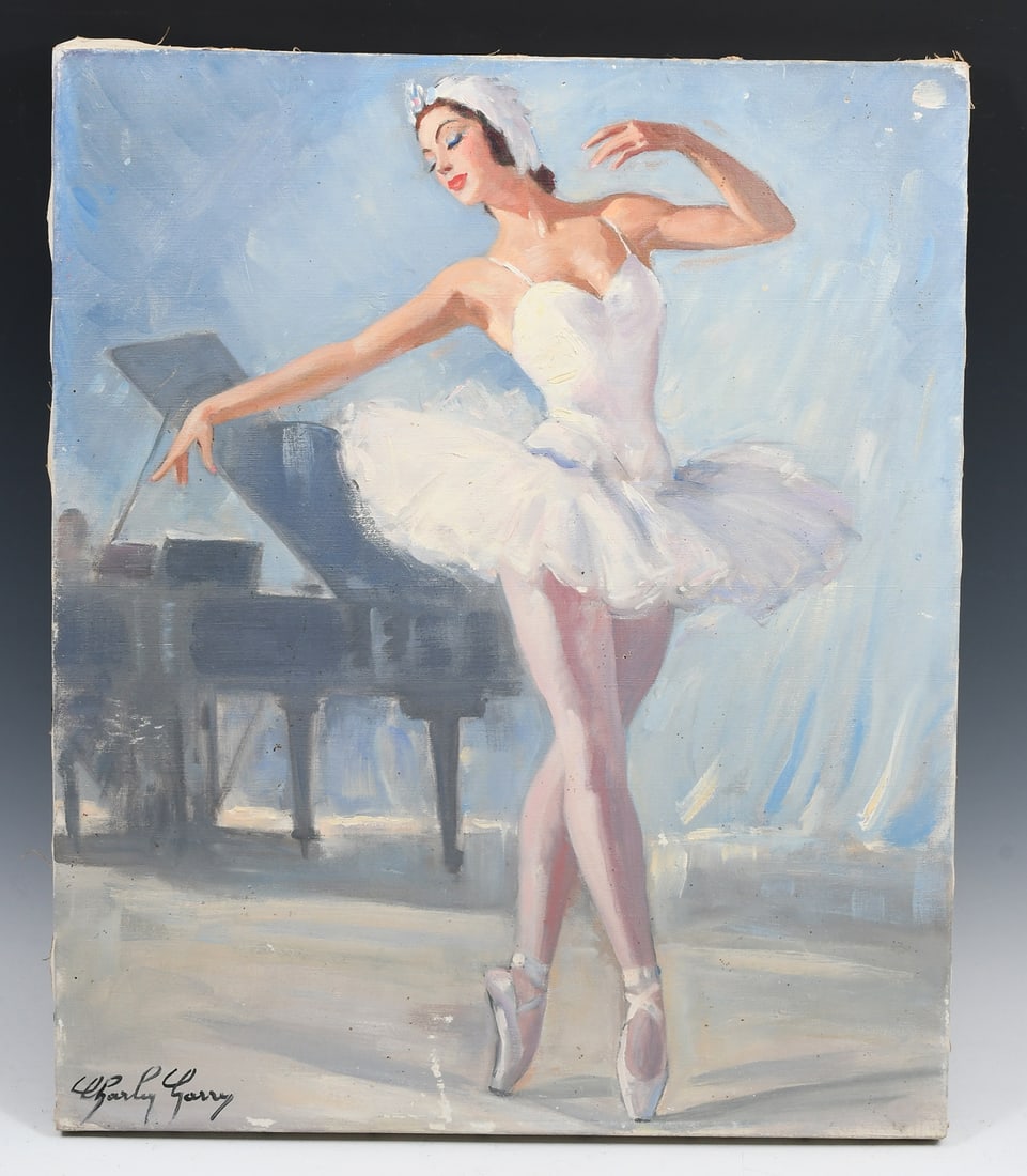 CHARLEY GARRY BALLERINA RECITAL PAINTING (1 of 4)