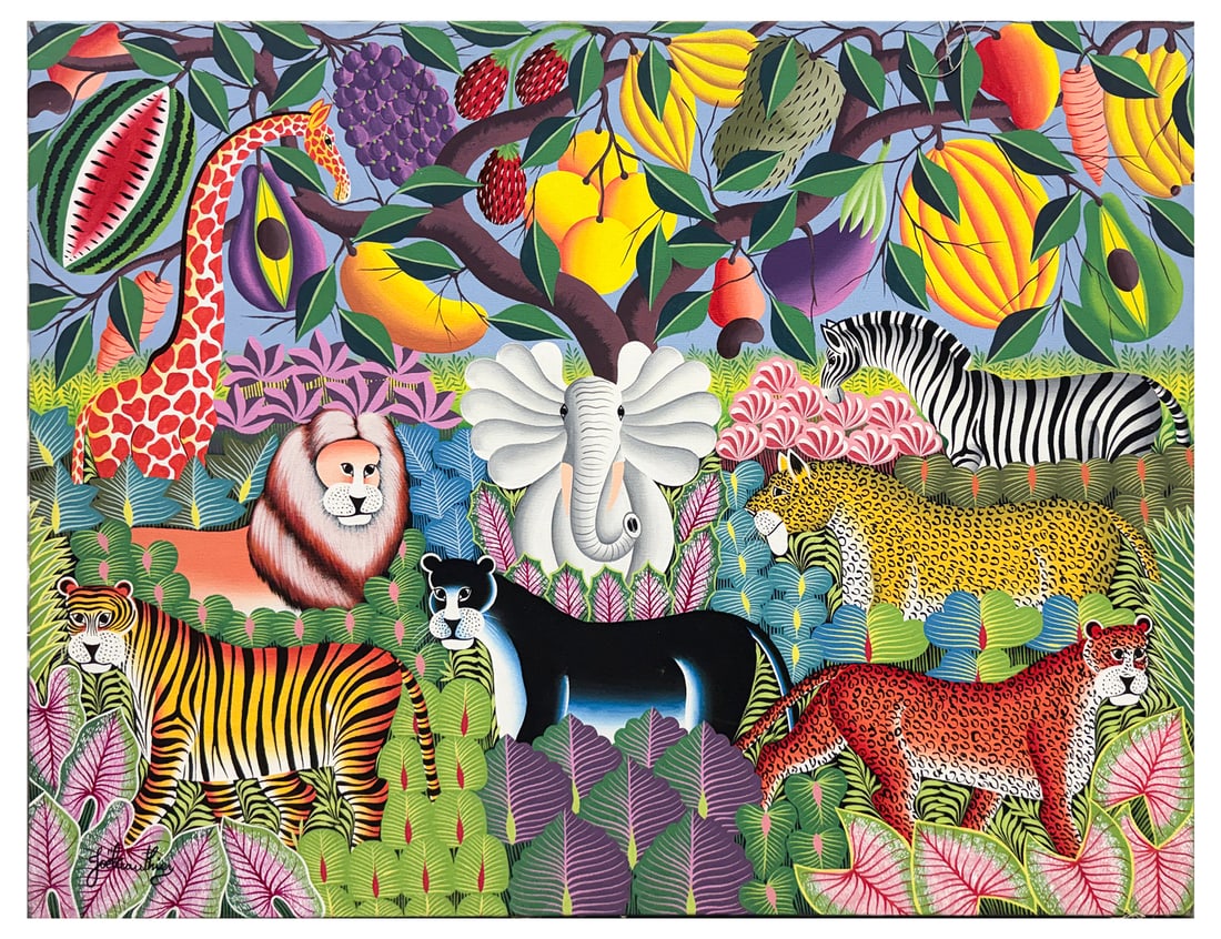 JOEL GAUTHIER JUNGLE SCENE O/C: JOEL GAUTHIER JUNGLE SCENE O/C: