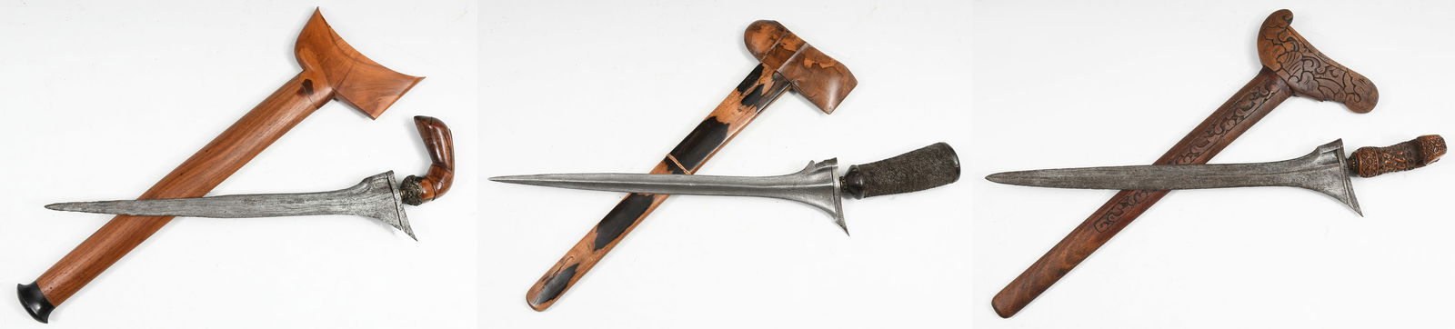 3PC. DAMASCUS BLADE KERIS KNIVES (1 of 20)