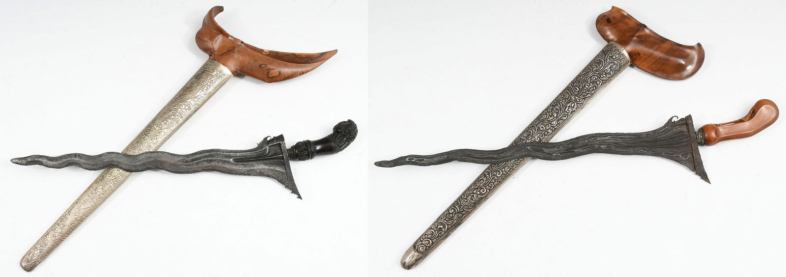 2PC. DAMASCUS BLADE KERIS KNIVES (1 of 16)