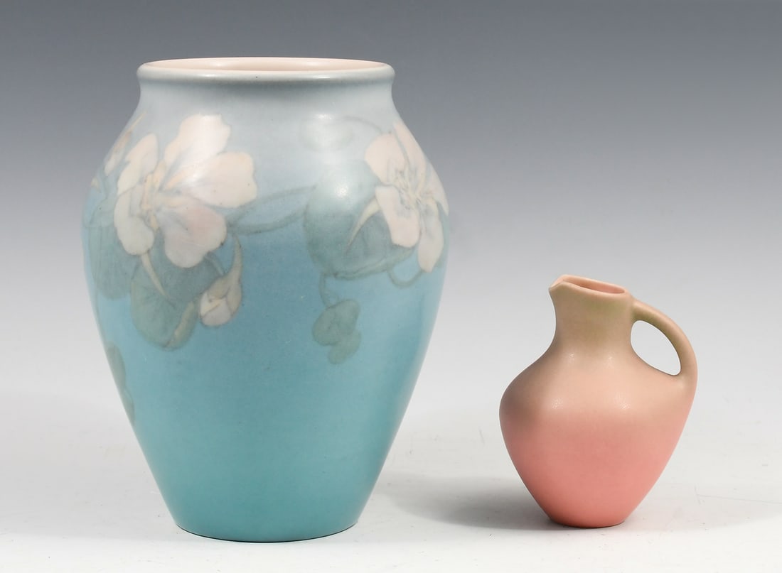 2 PC. ROOKWOOD POTTERY VASE & CREAMER (1 of 5)