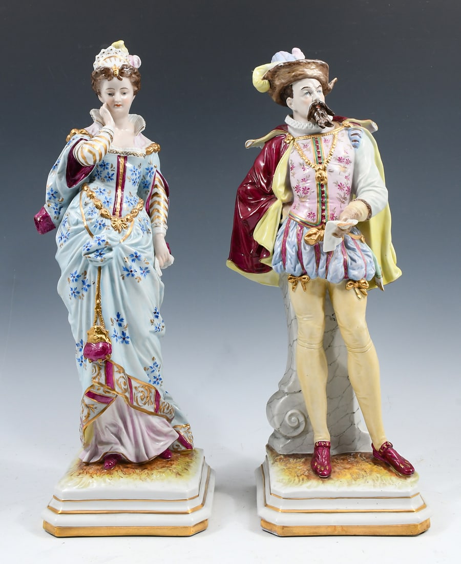 2 GERMAN SCHEIBI-ALSBACH PORCELAIN FIGURES (1 of 5)
