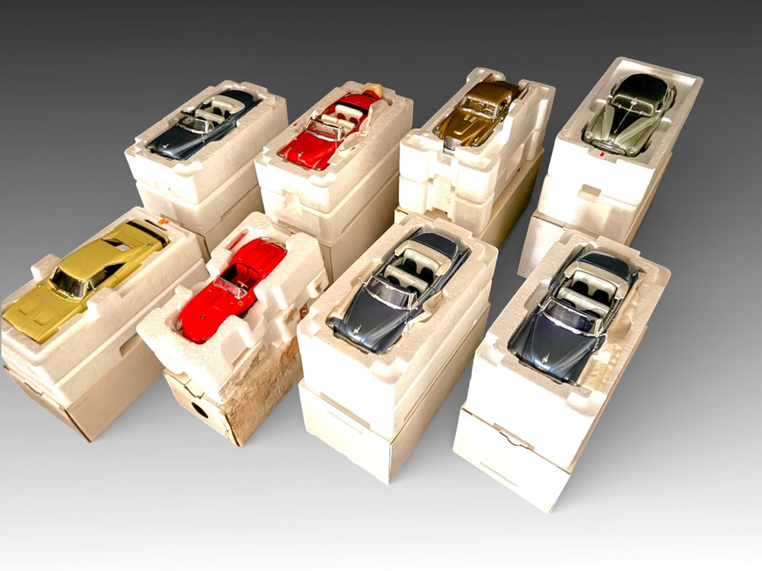 8 PC. DANBURY MINT COLLECTOR MODEL CARS (1 of 1)