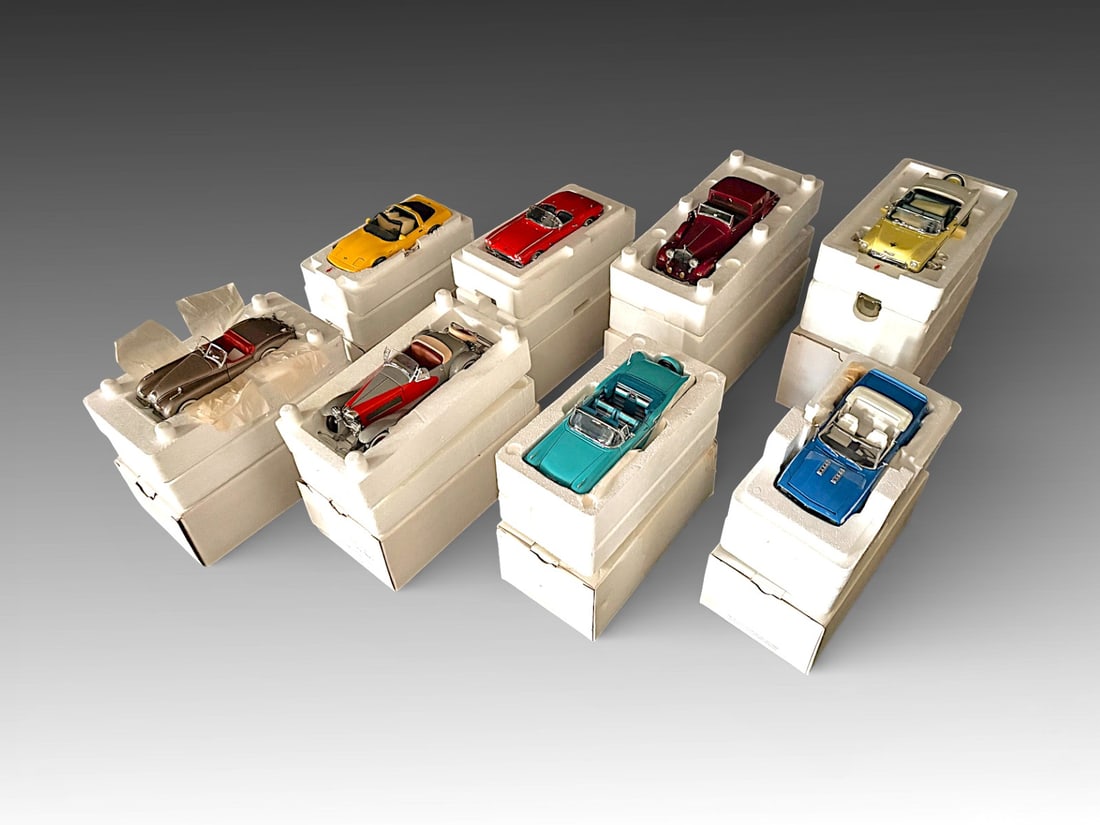 8 PC. DANBURY MINT COLLECTOR MODEL CARS (1 of 1)