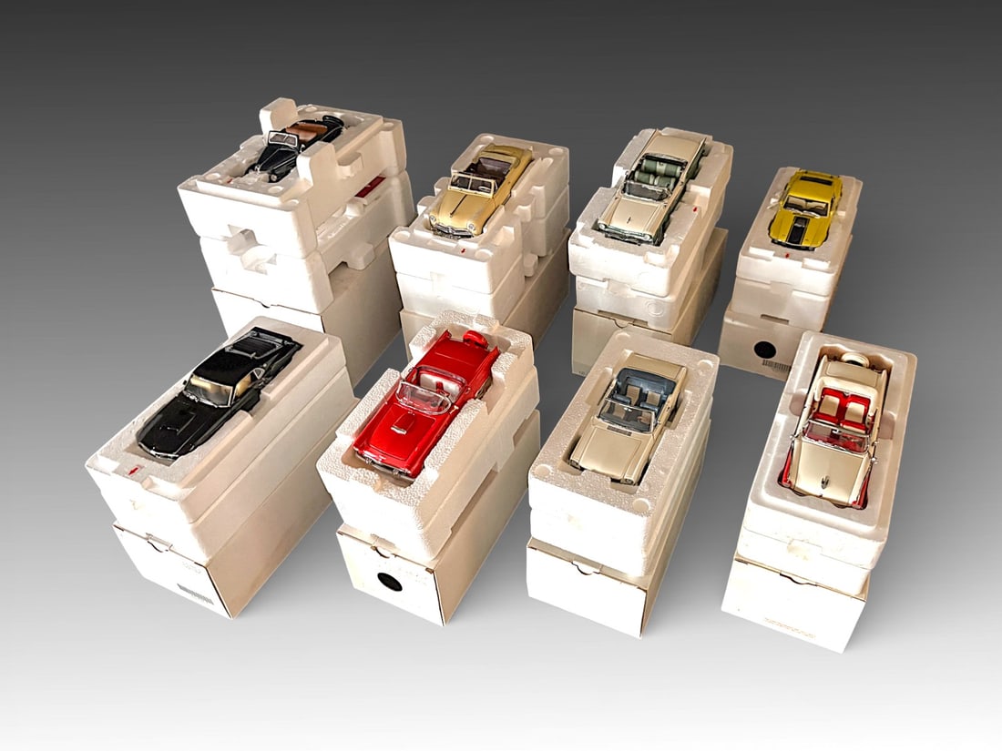 8 PC. DANBURY MINT COLLECTOR FORD MODEL CARS (1 of 1)