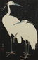 IDE GAKUSUI HERONS IN SNOW WOODBLOCK