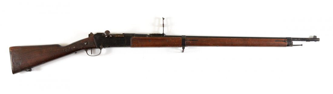 MODEL 1886 M93 FRENCH LEBEL CARBINE: MODEL 1886 M93 FRENCH LEBEL CARBINE: Manufactured 1894 at Tulle, receiver serial number ST 7584. 30 5/8" round 8mm barrel, single shot bolt action currently working fine. Matching serial numbers all o
