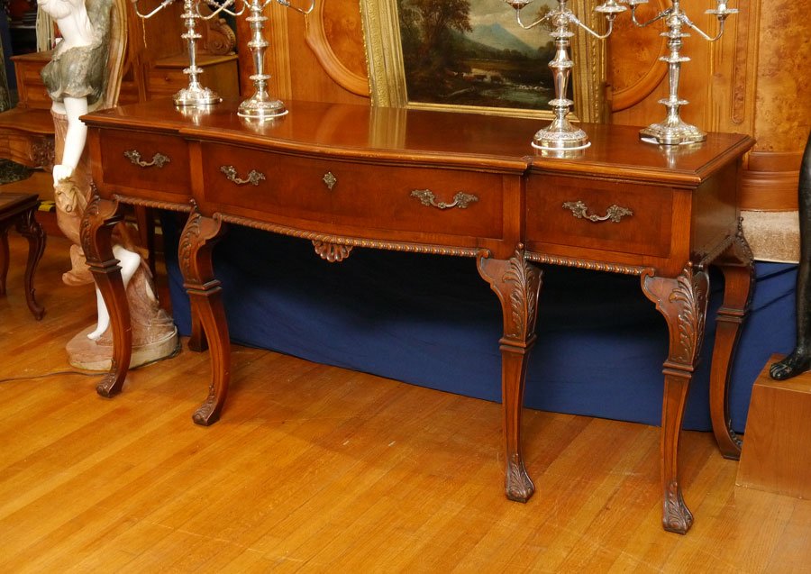 IRWIN FURNITURE CARVED MAHOGANY SIDEBOARD