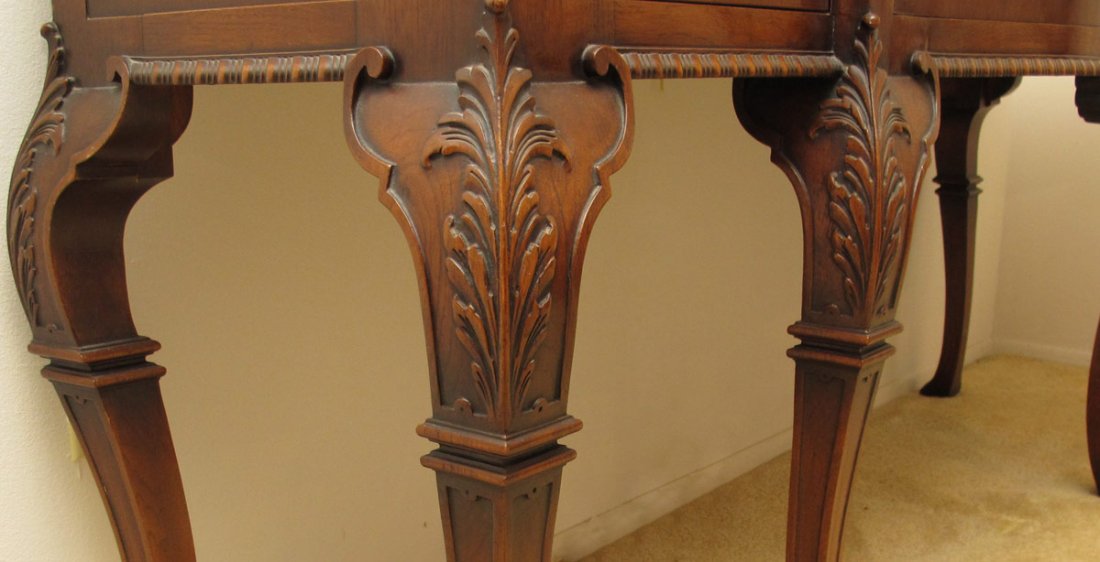 IRWIN FURNITURE CARVED MAHOGANY SIDEBOARD - 2