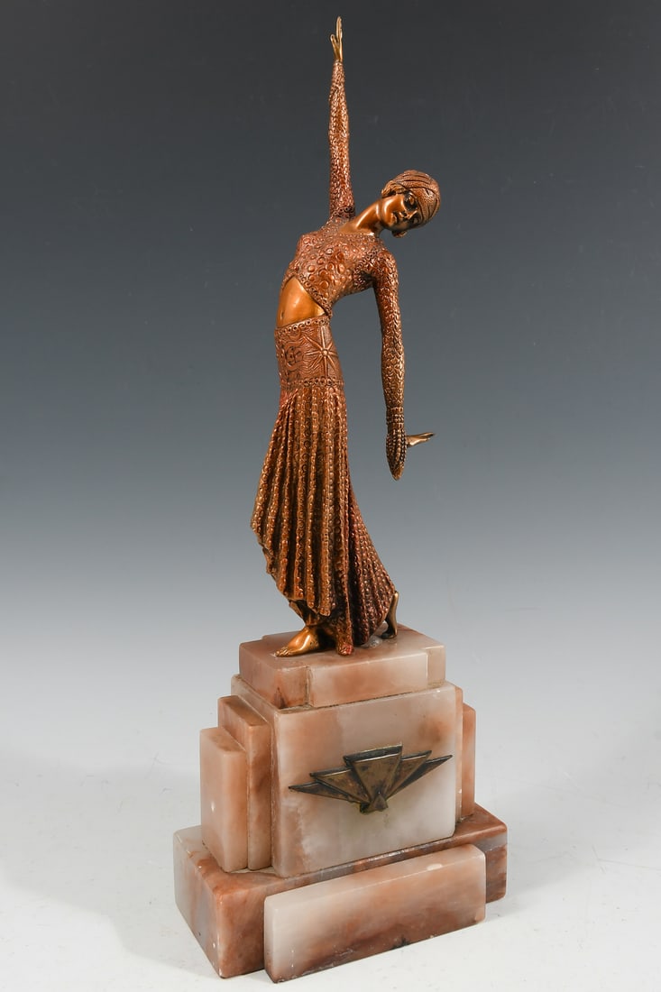 ART DECO FLAPPER BRONZE AFTER CHIPARUS (1 of 5)
