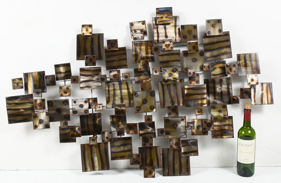 MCM CURTIS JERE BRUTALIST WALL SCULPTURE (1 of 4)