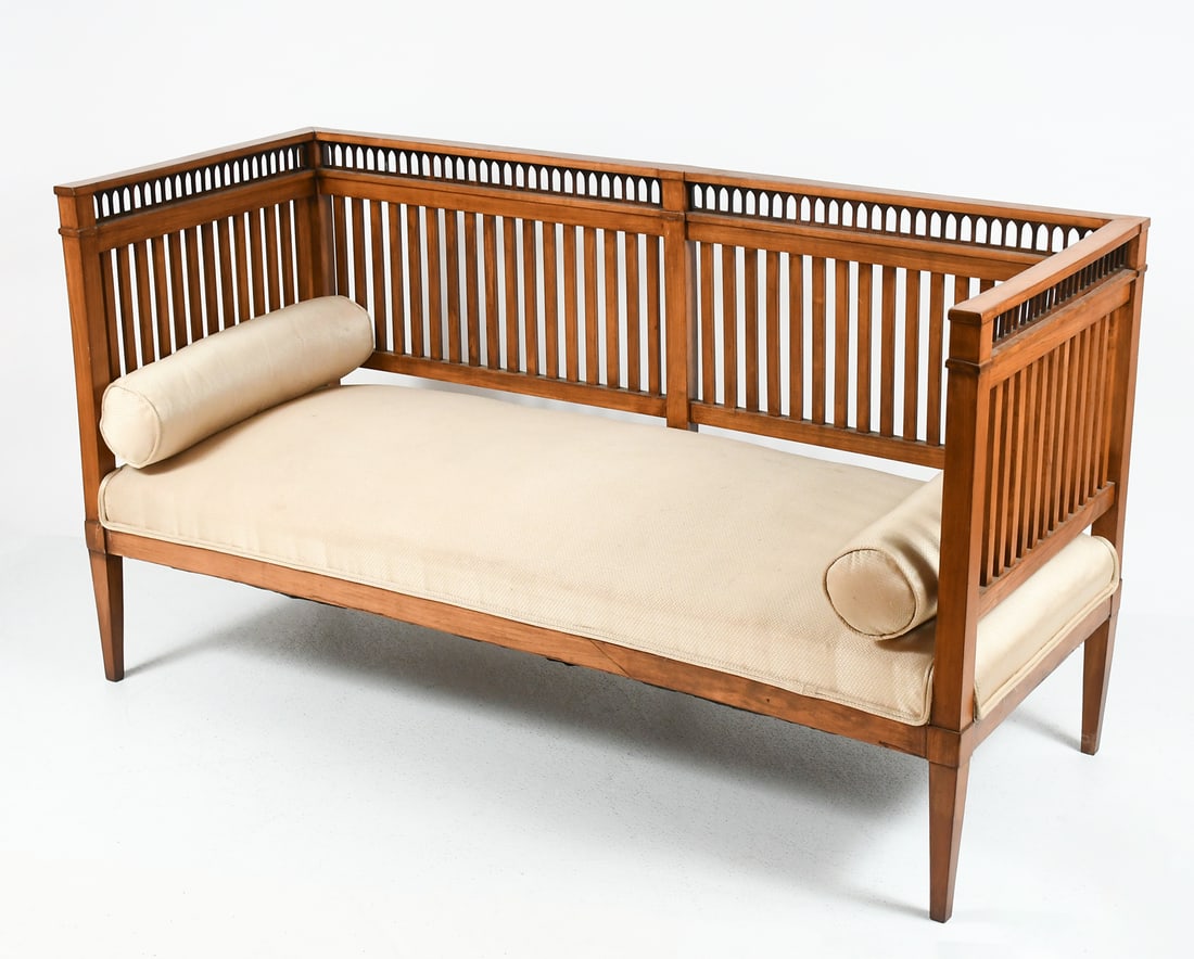 MISSION STYLE SETTLE SOFA/ BENCH (1 of 3)