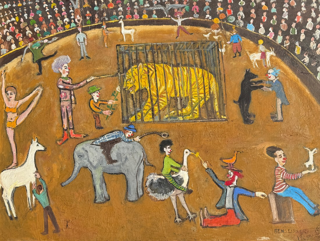 BEN EISNER CIRCUS FOLK ART PAINTING (1 of 4)