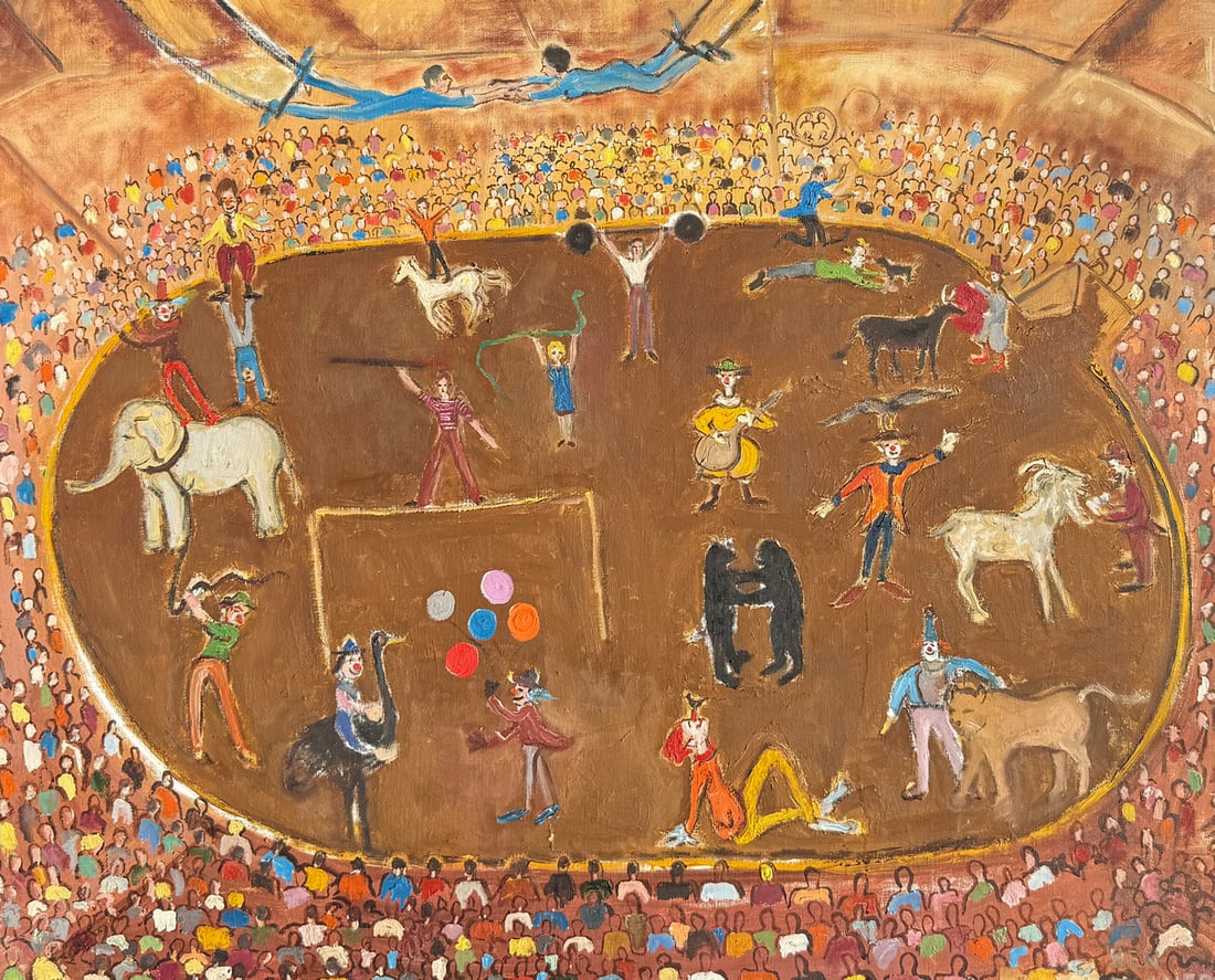 BEN EISNER CIRCUS FOLK ART PAINTING (1 of 4)