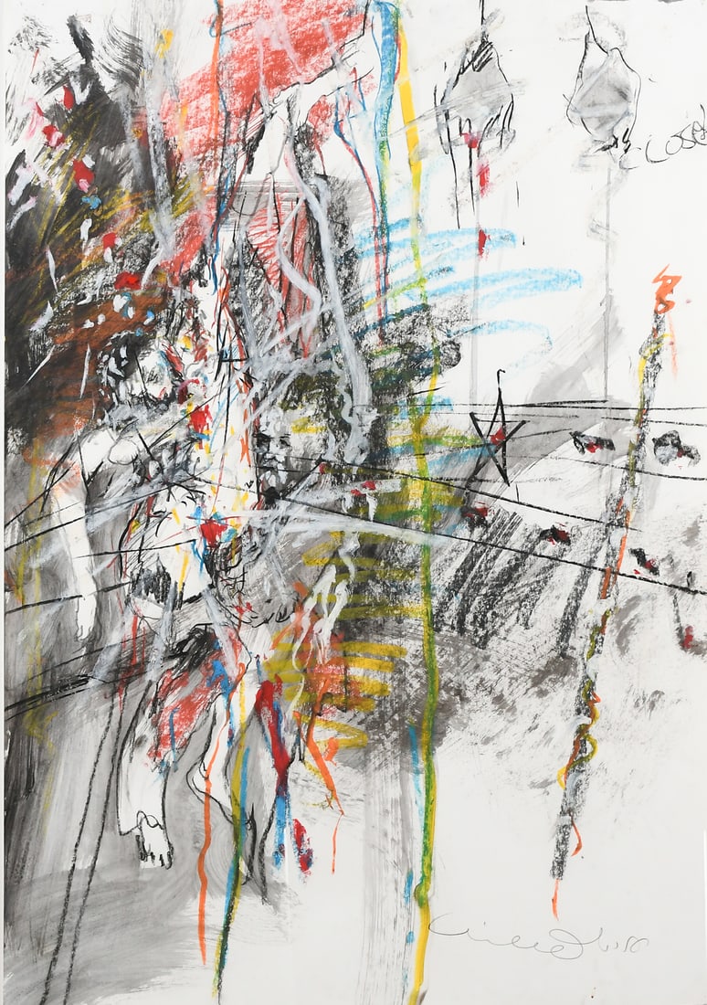 URI LIFSHITZ ABSTRACT RELIGIOUS MIXED MEDIA ARTWOR (1 of 5)