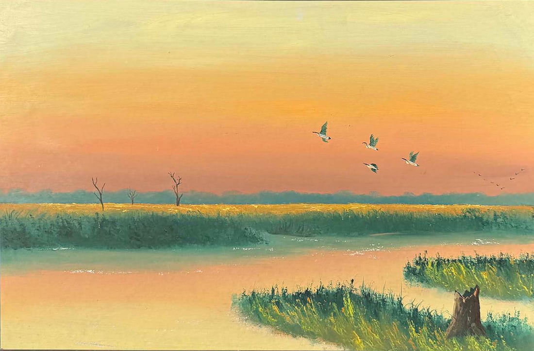 AL BLACK FLORIDA HIGHWAYMEN LANDSCAPE PAINTING (1 of 4)