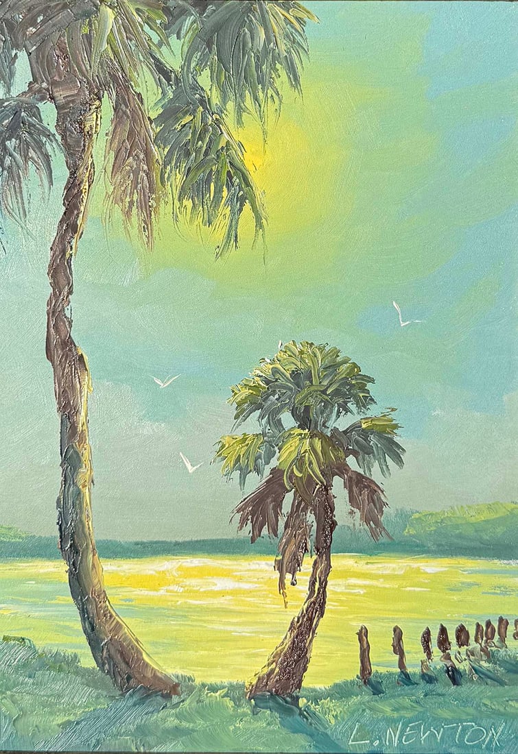 LEM NEWTON FLORIDA HIGHWAYMEN LANDSCAPE PAINTING (1 of 4)