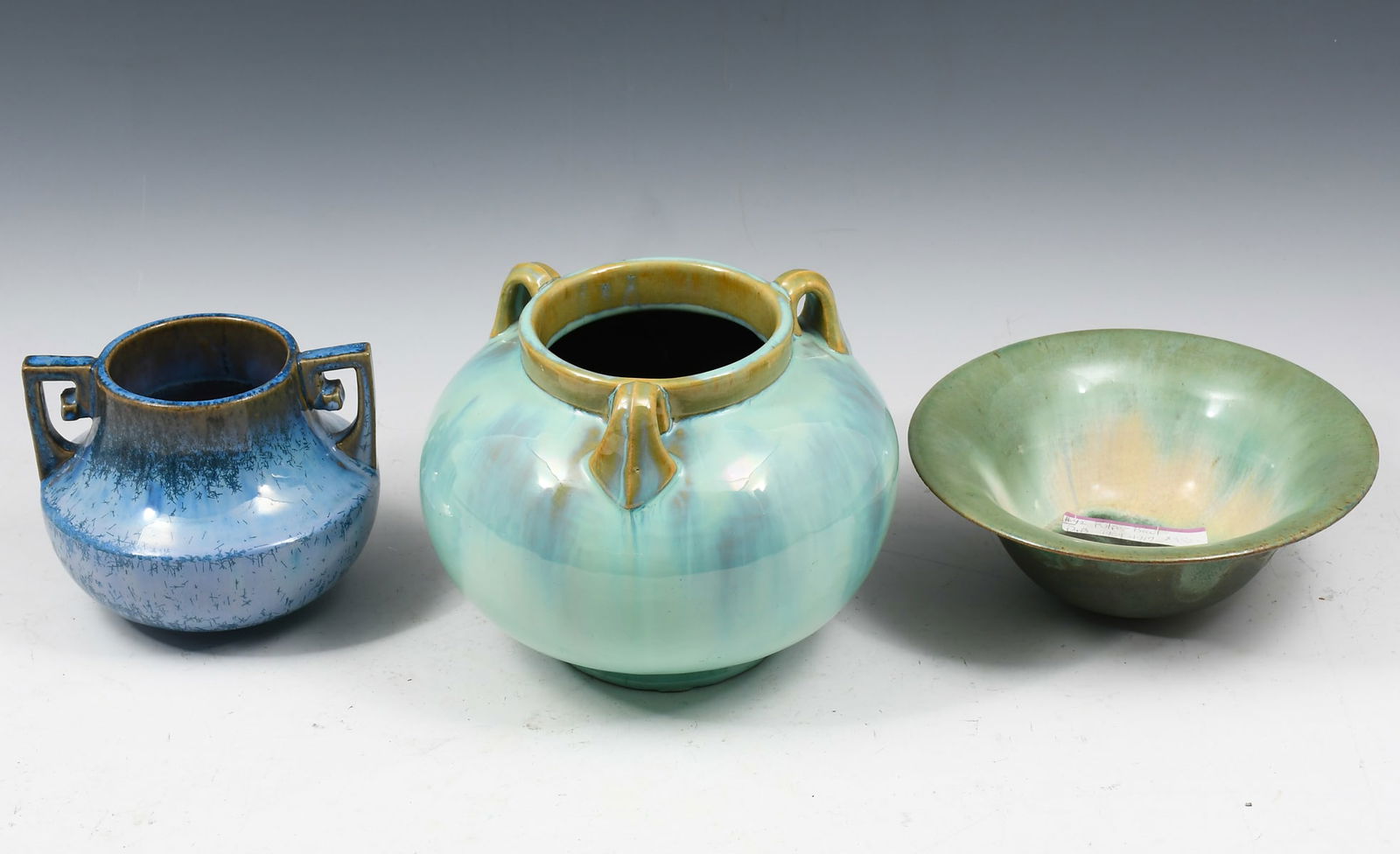3 PC. FULPER POTTERY VASES & BOWL (1 of 4)