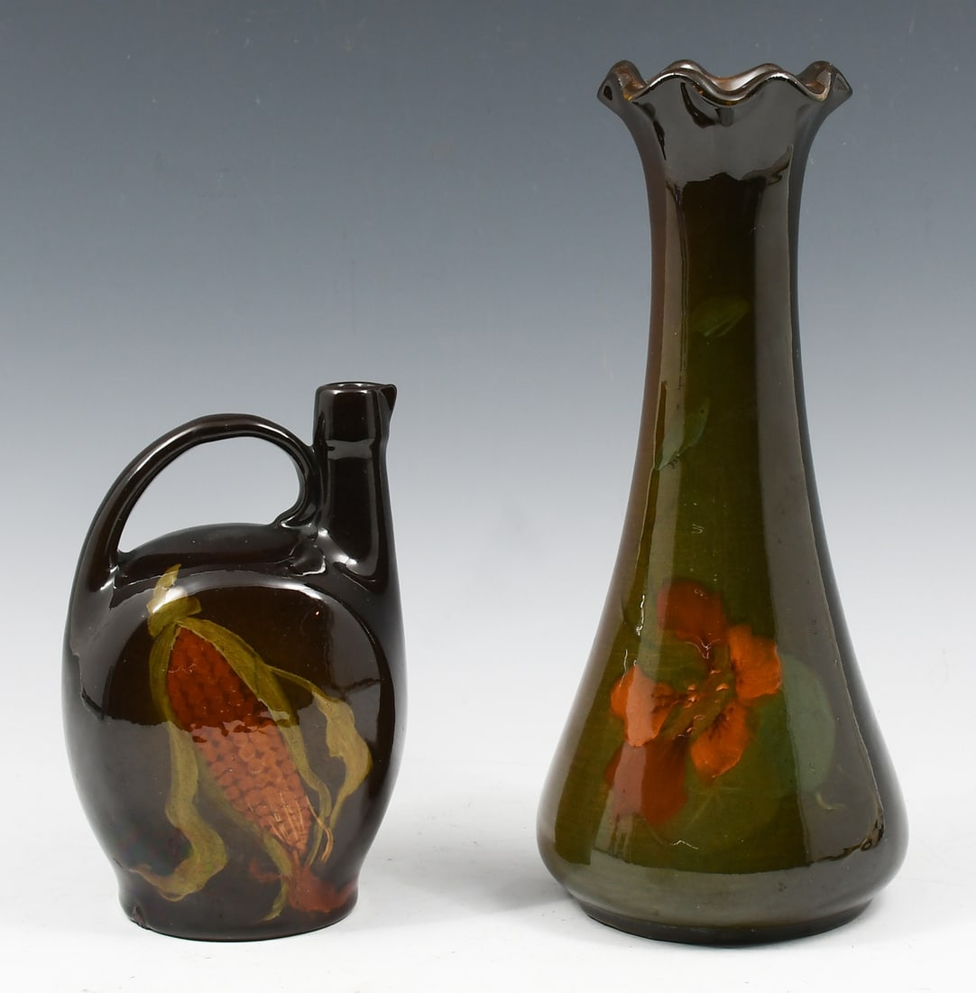 2 PC. STANDARD GLAZED VASE & JUG (1 of 3)