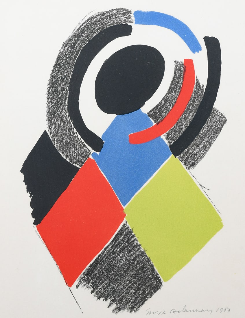 SONIA DELAUNAY ABSTRACT LITHOGRAPH (1 of 5)