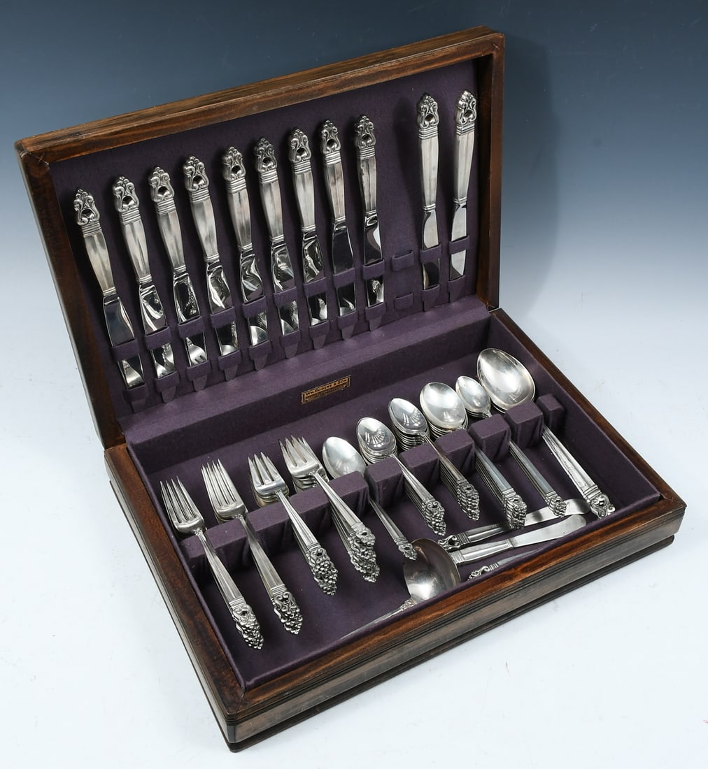 69 PC INTERNATIONAL ROYAL DANISH STERLING FLATWARE (1 of 1)