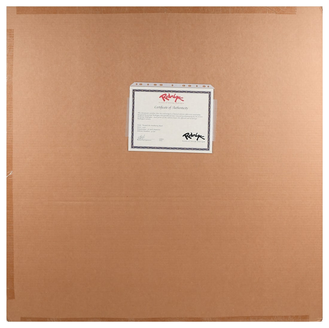 LARGE GEORGE RODRIGUE BLUE DOG OFFSET LITHOGRAPH - 5