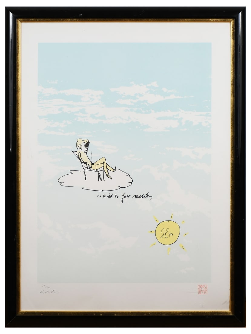JOHN LENNON "HE TRIED TO FACE REALITY" SERIGRAPH (1 of 5)