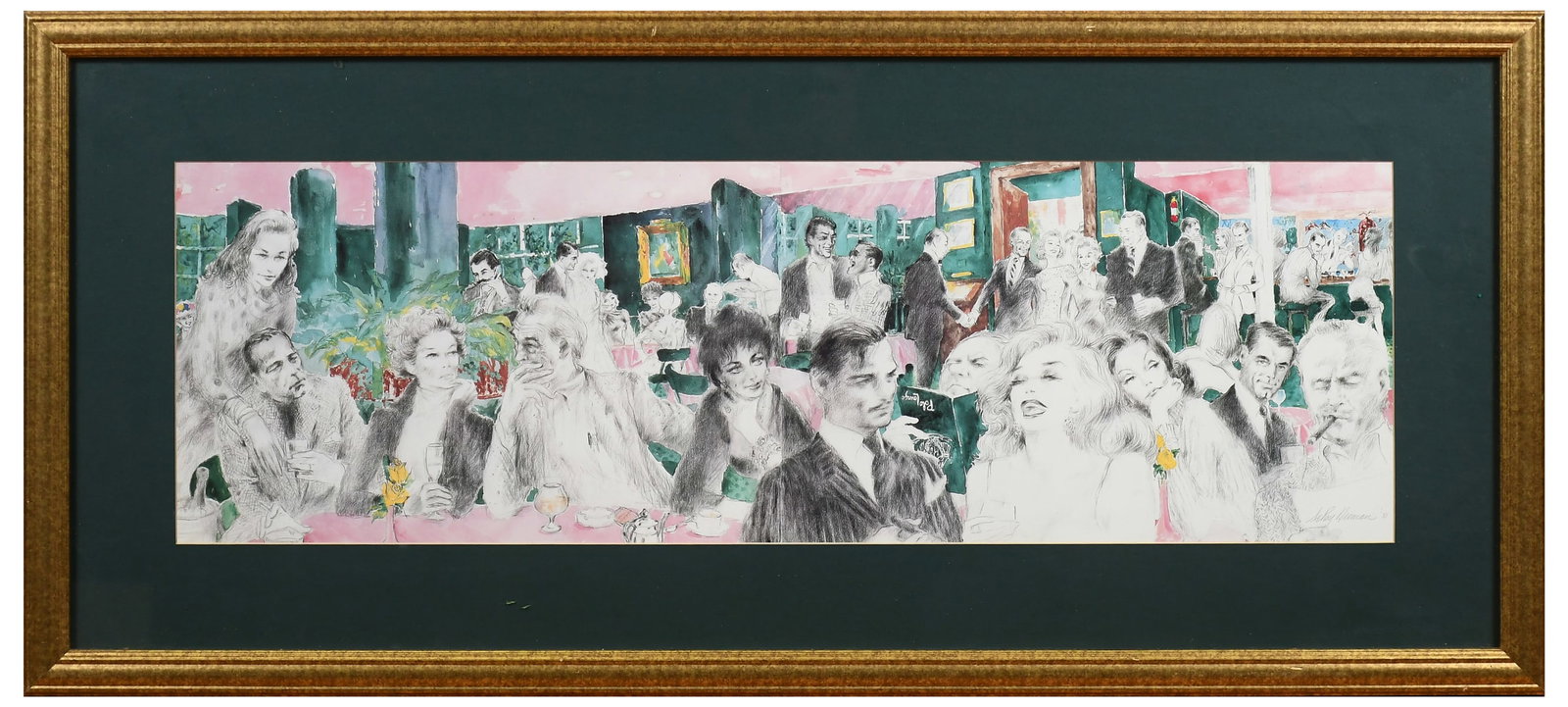 LEROY NEIMAN "POLO LOUNGE" LITHOGRAPH (1 of 6)