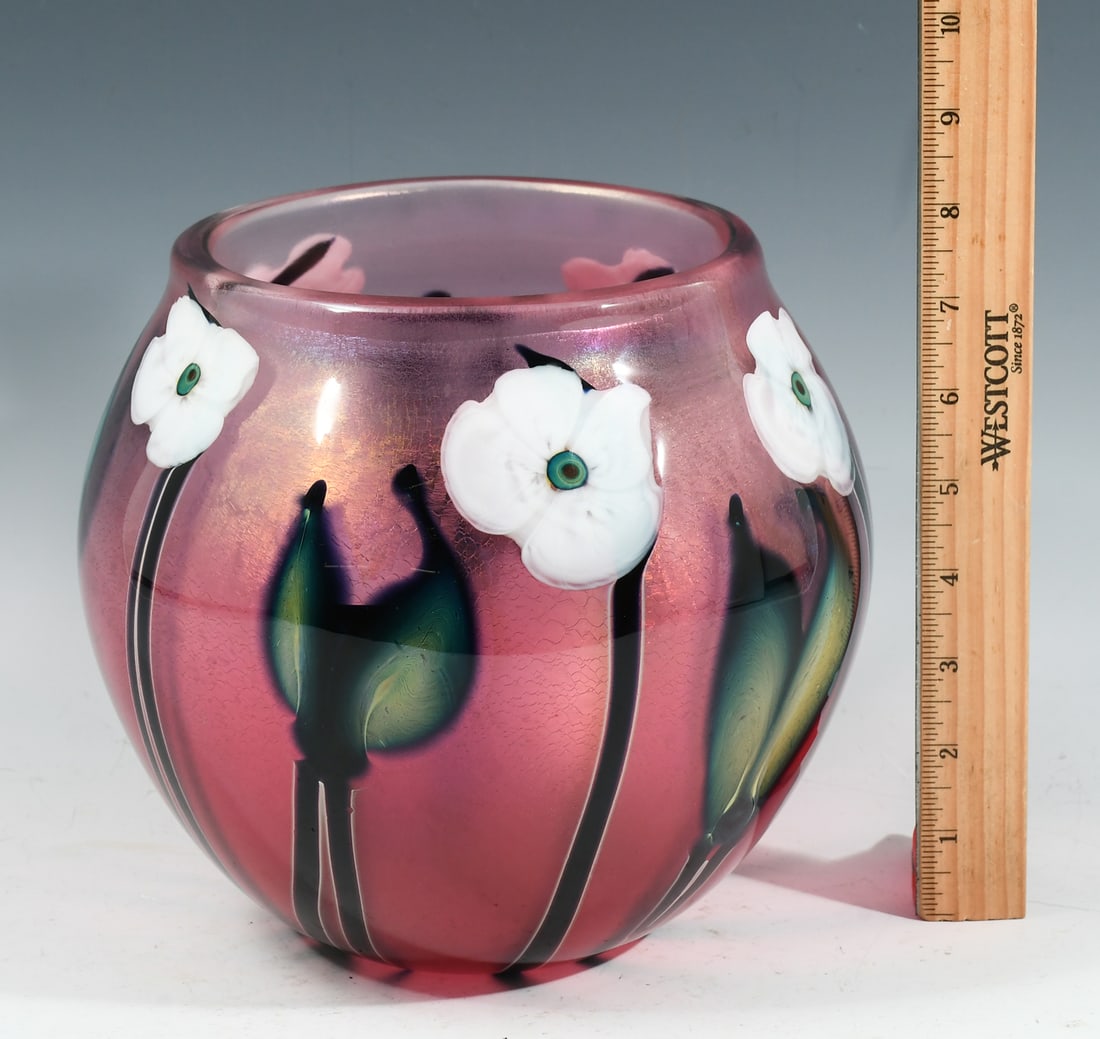 CHARLES LOTTON GLASS VASE (1 of 4)