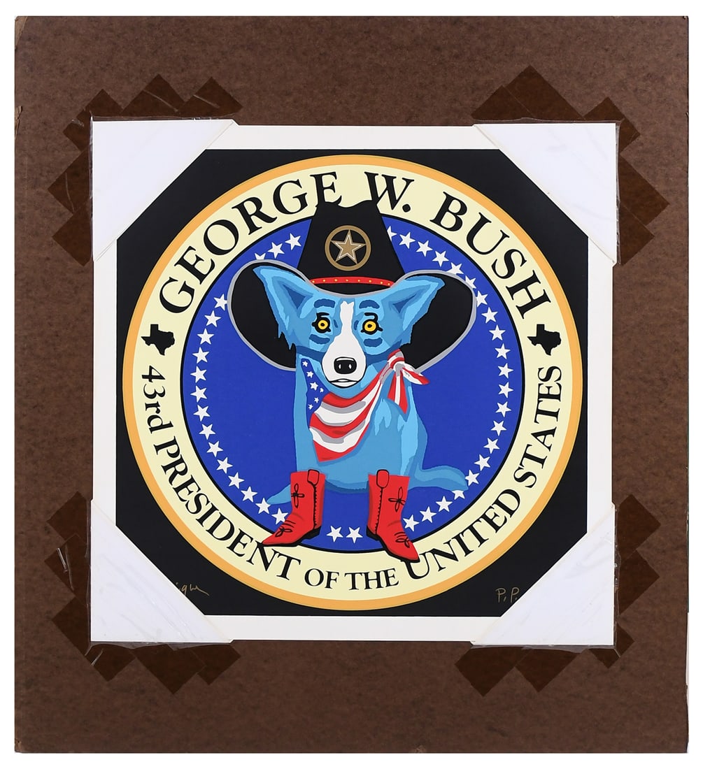 GEORGE RODRIGUE PRESIDENTIAL SEAL PRINTER'S PROOF (1 of 4)