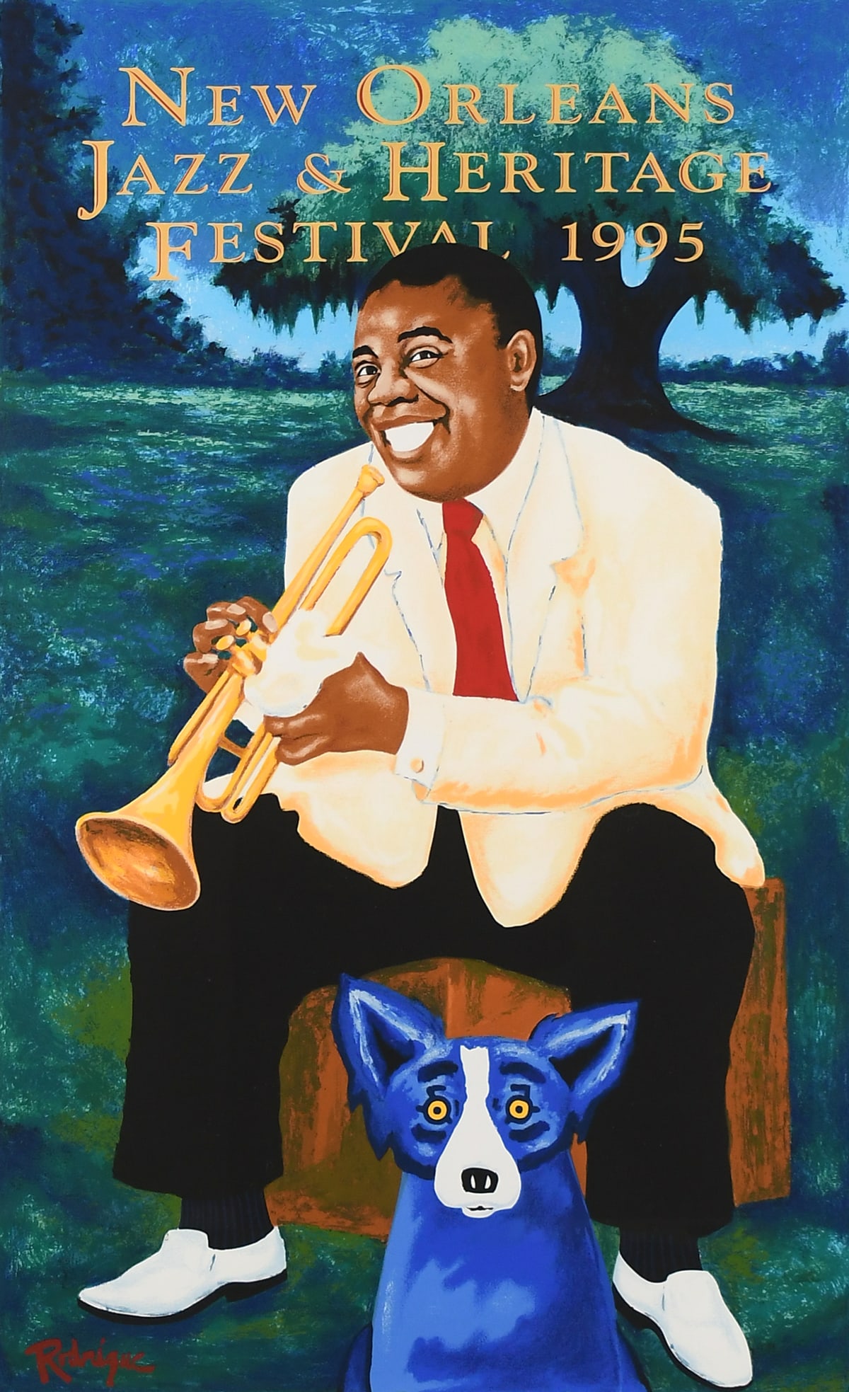 GEORGE RODRIGUE JAZZ FESTIVAL LITHOGRAPH (1 of 5)